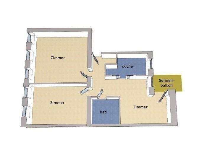 Wohnung zum Kauf 390.000 € 3 Zimmer 88 m²<br/>Wohnfläche Rummelsburg Berlin 10317