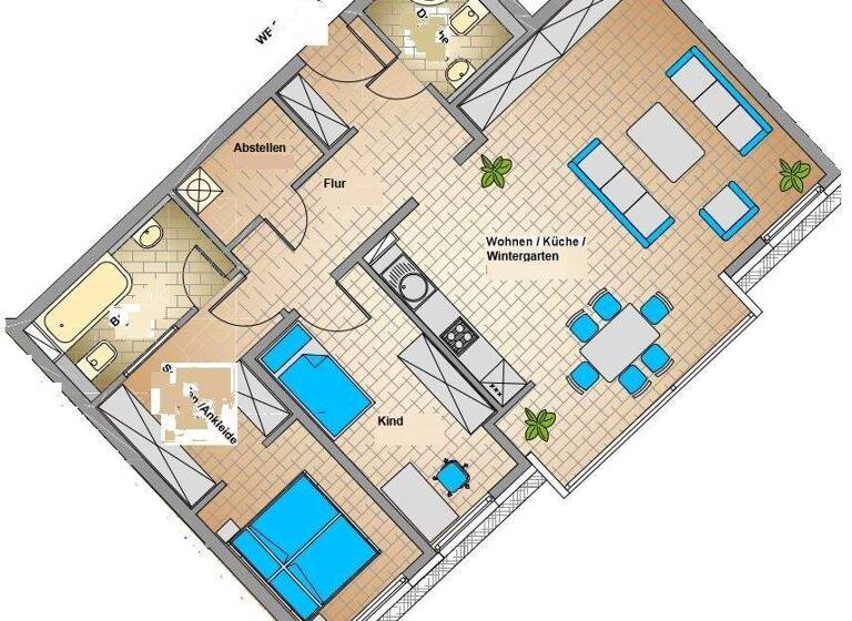Wohnung zur Miete 1.090 € 3 Zimmer 88,8 m² 5. Geschoss Emilienstraße 21 Zentrum-Süd Leipzig 04107