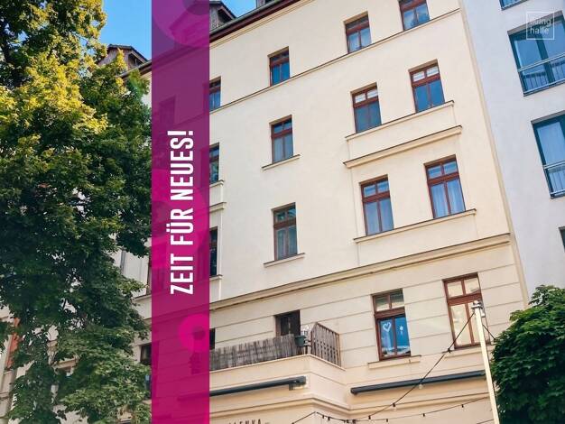 Wohnung zur Miete 600 € 2 Zimmer 41,4 m² 1. Geschoss Schillerstraße 41 Paulusviertel Nord 06114