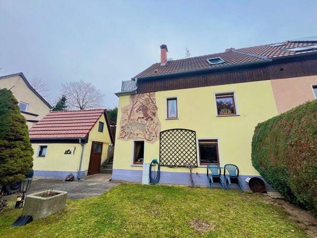 Doppelhaushälfte zum Kauf 249.000 € 4 Zimmer 82 m² 860 m² Grundstück Hermsdorf Ottendorf-Okrilla 01458