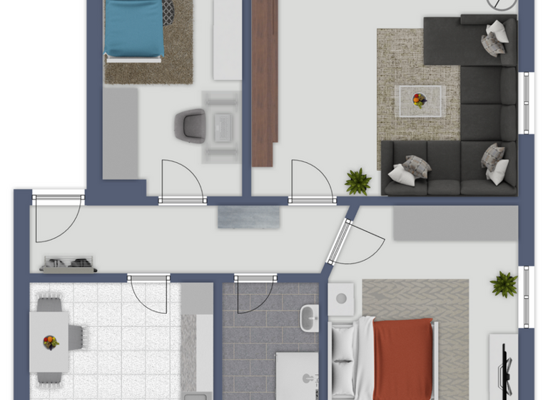 Wohnung zur Miete 409 € 3 Zimmer 67 m² EG frei ab sofort Am Elbtor 1 Lutherstadt Wittenberg 06886