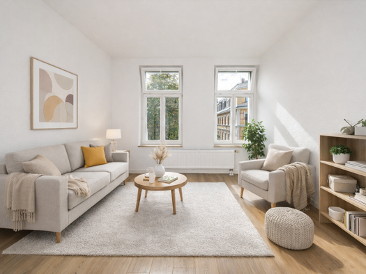 Wohnung zur Miete 839 € 3 Zimmer 62 m² EG Pögnerstraße 12 Schönefeld-Abtnaundorf Leipzig 04347