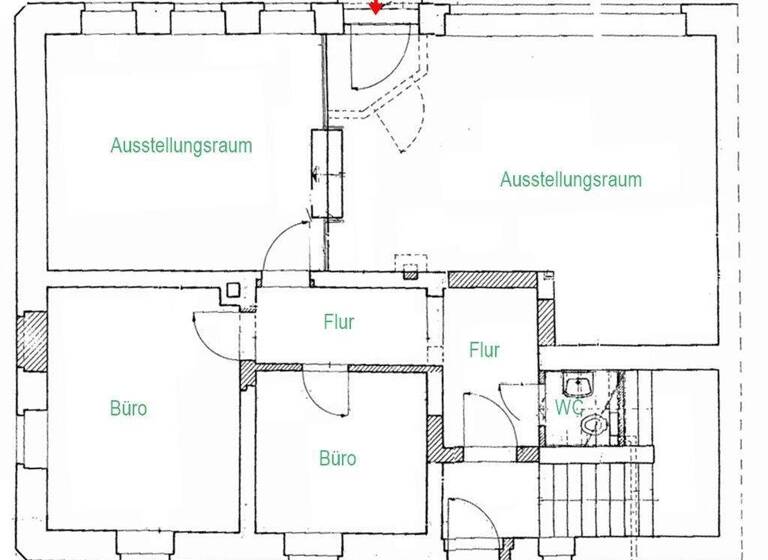 Ladenfläche zur Miete provisionsfrei 555 € 3 Zimmer 92,5 m² Verkaufsfläche Hainichen Hainichen , Sachs 09661