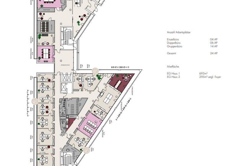Bürofläche zur Miete provisionsfrei 15,50 € 14.445 m² Bürofläche teilbar ab 263 m² Hammerbrook Hamburg 20097