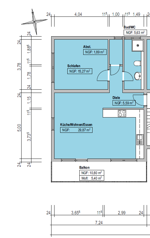 Wohnung zur Miete 1.035 € 2 Zimmer 69 m²<br/>Wohnfläche ab sofort<br/>Verfügbarkeit Feldbergstraße 1 Tiefenbronn Tiefenbronn 75233