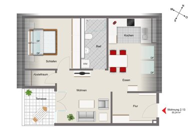 Wohnung zum Kauf provisionsfrei 275.600 € 2 Zimmer 55,2 m² frei ab 31.01.2025 Saal Saal 93342