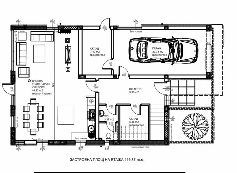 Reihenmittelhaus zum Kauf 366.800 € 4 Zimmer 262 m² Belashtitsa