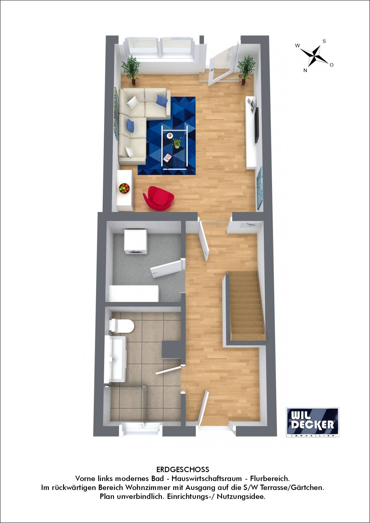 Reihenmittelhaus zum Kauf 295.000 € 4 Zimmer 99 m²<br/>Wohnfläche 98 m²<br/>Grundstück Westend Bremen 28217