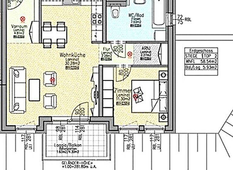 Wohnung zur Miete 798 € 2 Zimmer EG frei ab 15.04.2026 Wienerwaldstraße Altlengbach 3033