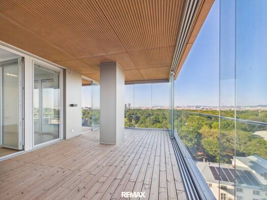 Terrassenwohnung zum Kauf - Erstbezug provisionsfrei 1.550.000 € 4 Zimmer 103,5 m² 12. Geschoss Meiereistraße 14 Wien 1020