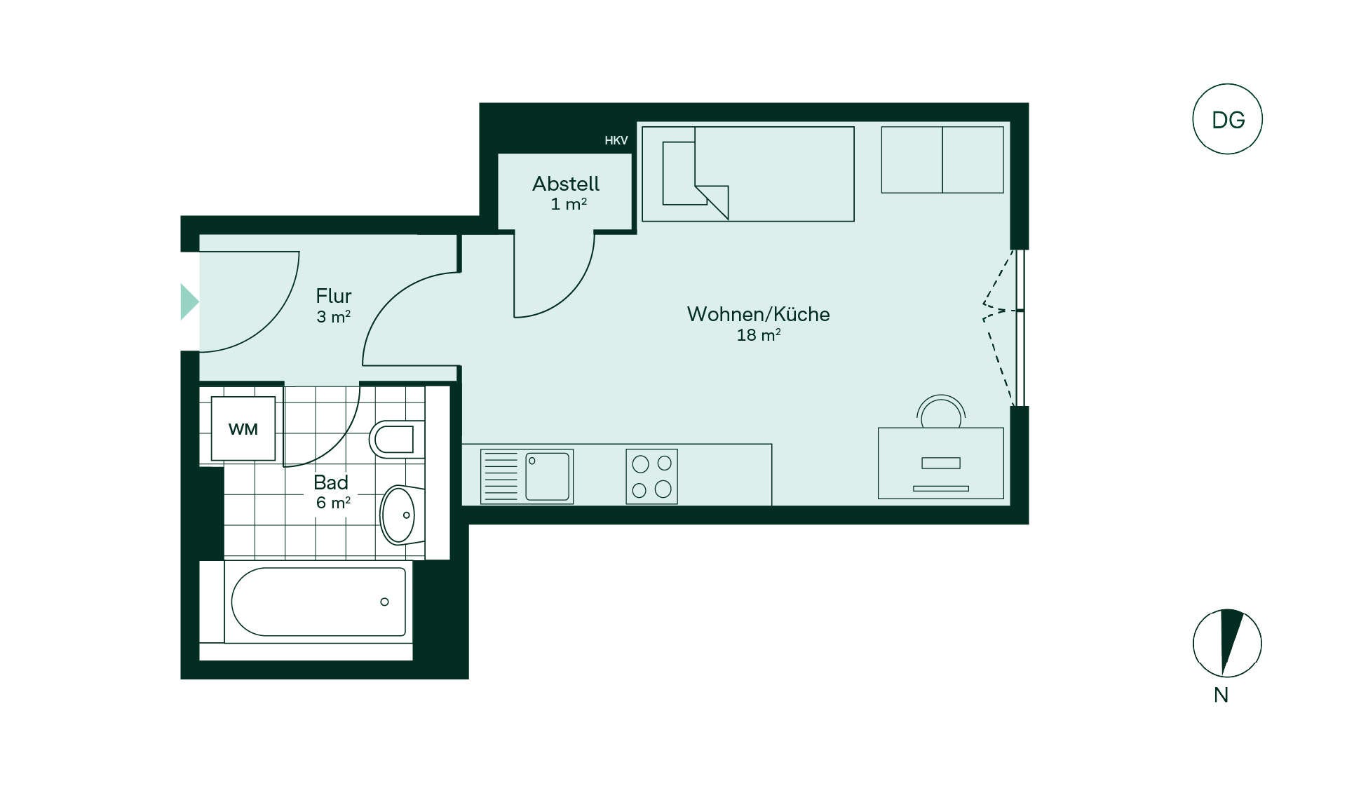 Wohnung zum Kauf provisionsfrei 159.900 € 1 Zimmer 27,9 m²<br/>Wohnfläche 4.<br/>Geschoss 01.12.2025<br/>Verfügbarkeit Finkenschlag 16 Wildau 15745