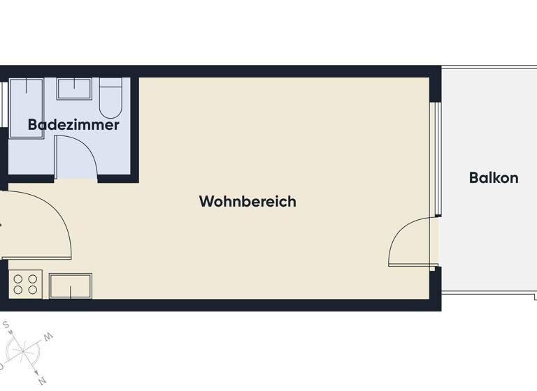 Studio zum Kauf 1 Zimmer 25,5 m² 1. Geschoss Walgaustraße 2 Weiler 6837