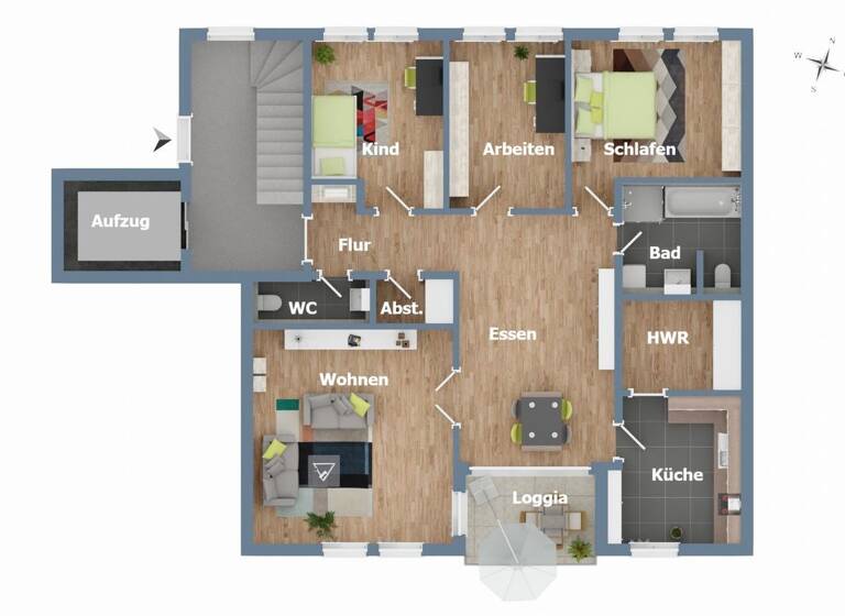 Wohnung zum Kauf 685.000 € 5 Zimmer 104 m² Sandrartstraße 11 St Johannis Nürnberg 90419