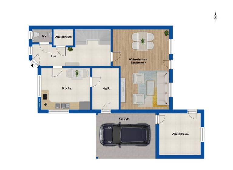Doppelhaushälfte zum Kauf 239.000 € 4 Zimmer 130 m² 306 m² Grundstück Recke 49509