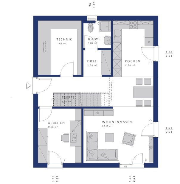 Haus zum Kauf 785.942 € 5 Zimmer 172 m²<br/>Wohnfläche 442 m²<br/>Grundstück Alstedder Straße 42 Stadt Ibbenbüren 49477