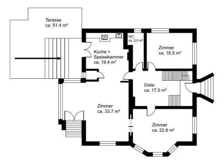 Villa zum Kauf 3.400.000 € 8 Zimmer 344 m² 870 m² Grundstück Fuhlsbüttel Hamburg 22335