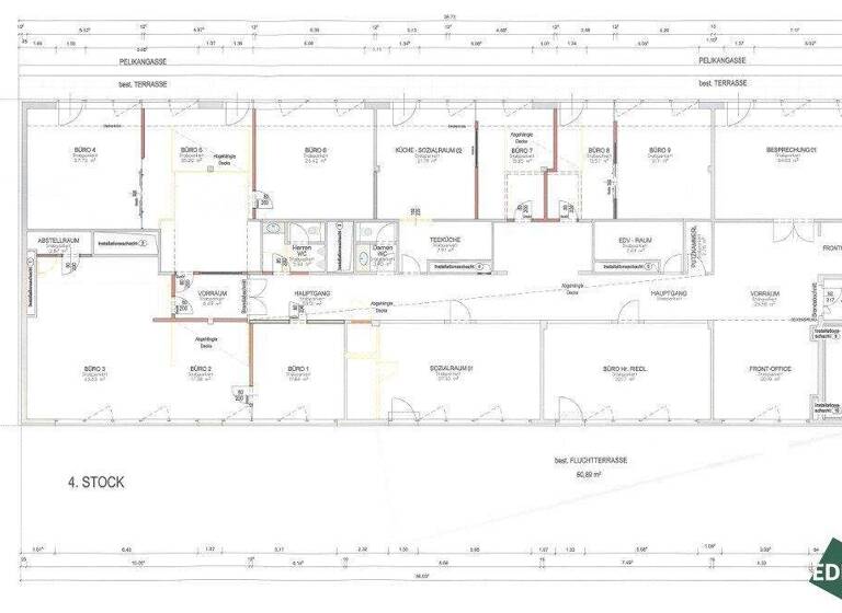 Büro zur Miete 19,90 € Lazarettgasse Wien 1090