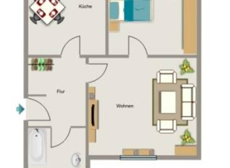 Wohnung zur Miete 303 € 2,5 Zimmer 56,9 m² 2. Geschoss Obermarxloh Duisburg 47166