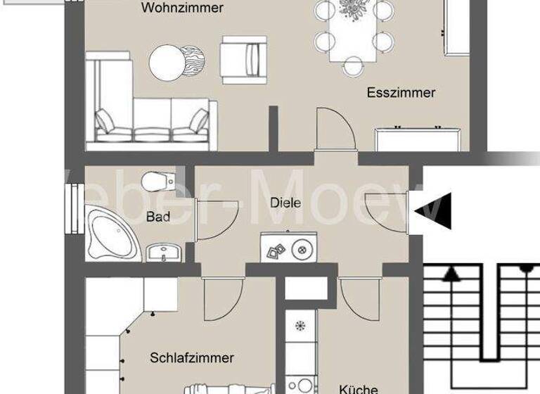 Wohnung zum Kauf 360.000 € 3 Zimmer 88 m² 2. Geschoss Weiden Köln 50858
