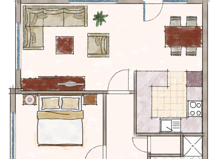 Wohnung zum Kauf 248.000 € 2 Zimmer 56,5 m²<br/>Wohnfläche Stahnsdorf Stahnsdorf 14532
