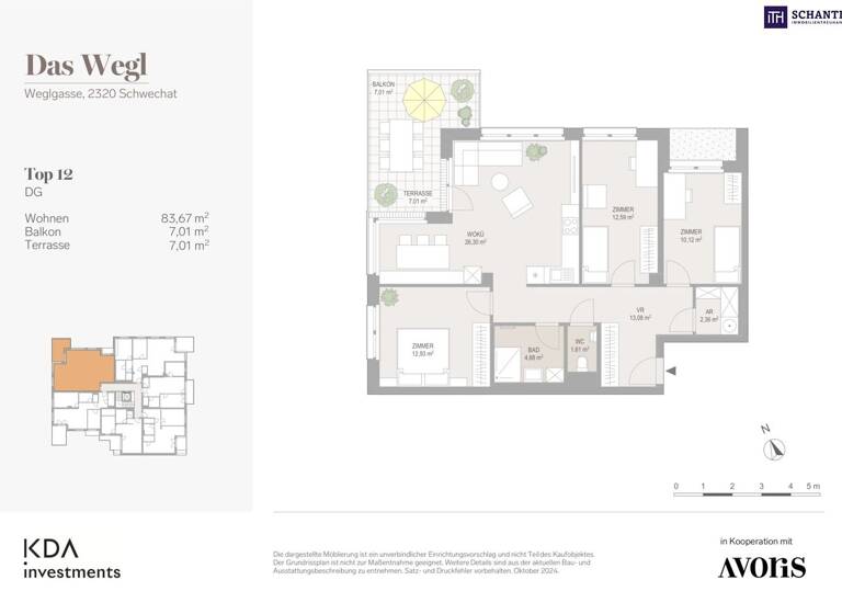 Wohnung zum Kauf - Erstbezug 479.710 € 4 Zimmer 83,7 m² 2. Geschoss Weglgasse Schwechat 2320