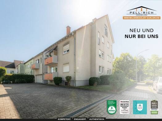 Wohnung zum Kauf 165.000 € 2 Zimmer 54,1 m² 1. Geschoss Neureut Karlsruhe 76149