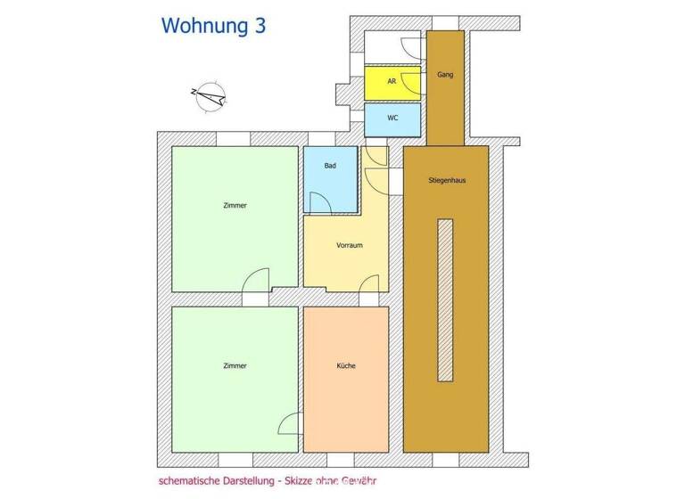Wohnung zum Kauf 54.900 € 2 Zimmer 78,8 m² 1. Geschoss Dr. Bathelt-Siedlung Großveitsch 8664