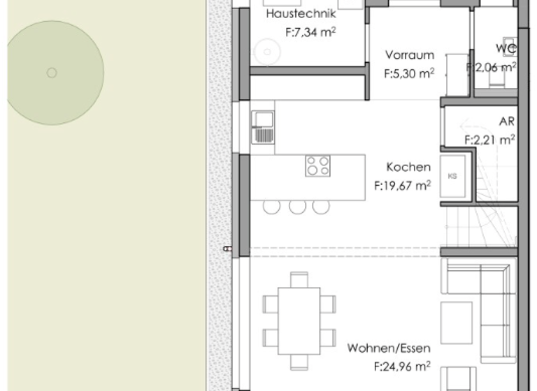 Doppelhaushälfte zum Kauf - Erstbezug 467.000 € 4 Zimmer 124,4 m² 377,8 m² Grundstück Horn 3580