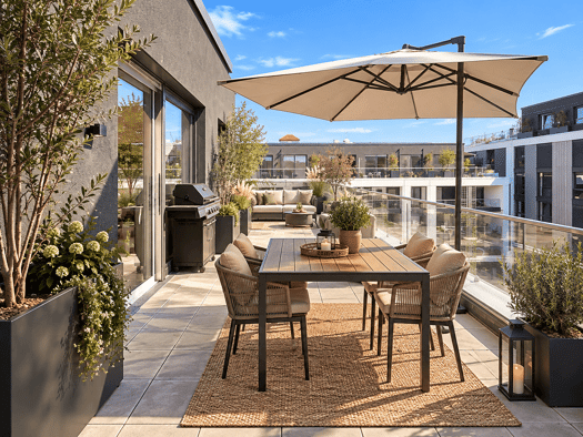 Penthouse zur Miete - Erstbezug 2.060 € 4 Zimmer 102,7 m² 5. Geschoss frei ab 01.10.2026 Frachtstraße Bad Cannstatt Bad Cannstatt 70372