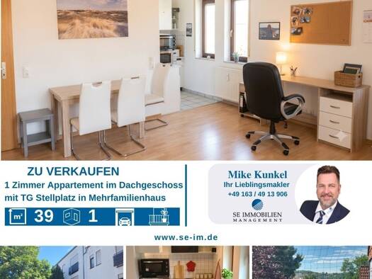 Wohnung zum Kauf 114.900 € 1 Zimmer 39,6 m² 3. Geschoss frei ab 01.10.2026 Eutingen Pforzheim 75181