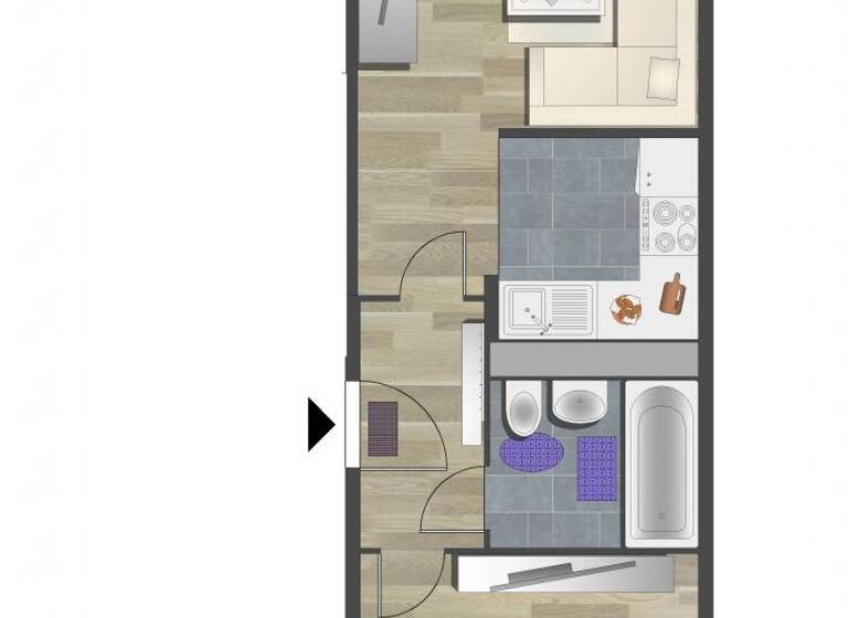 Wohnung zur Miete 251 € 2 Zimmer 39,3 m² 3. Geschoss Marie-Tilch-Str. 16 Hutholz Chemnitz 09123