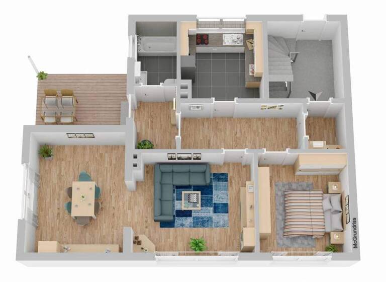 Doppelhaushälfte zum Kauf 179.000 € 3 Zimmer 90 m² 482 m² Grundstück Dissen Dissen am Teutoburger Wald 49201