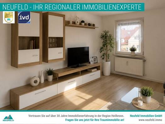 Wohnung zum Kauf 218.000 € 2 Zimmer 58 m² Münzingstraße 34 Heilbronn Heilbronn 74076