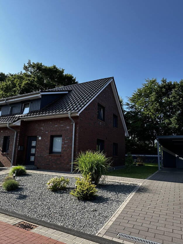 Doppelhaushälfte zur Miete 1.350 € 4 Zimmer 105 m² 405 m² Grundstück frei ab 01.07.2025 Haddorf Stade 21683