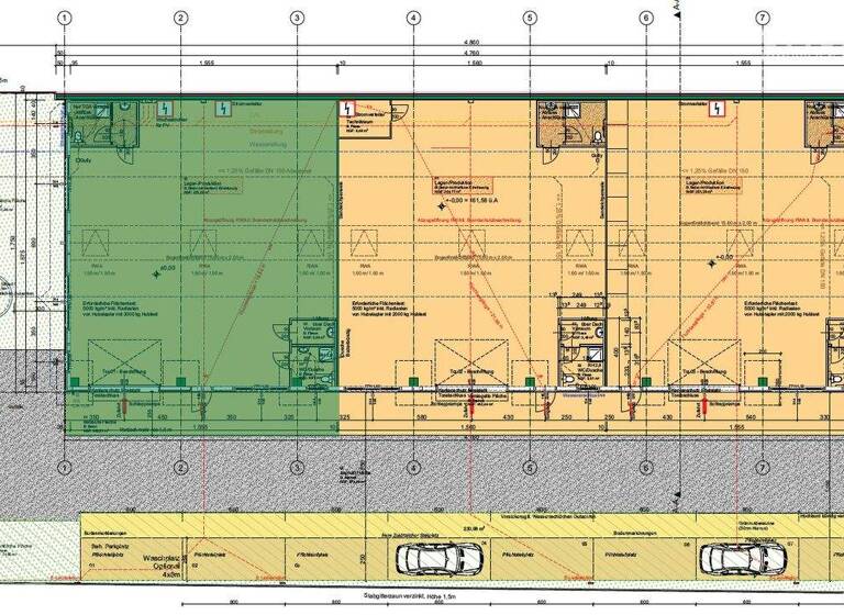 Produktionshalle zur Miete - Erstbezug 9,50 € 260 m² Lagerfläche Wien 1210
