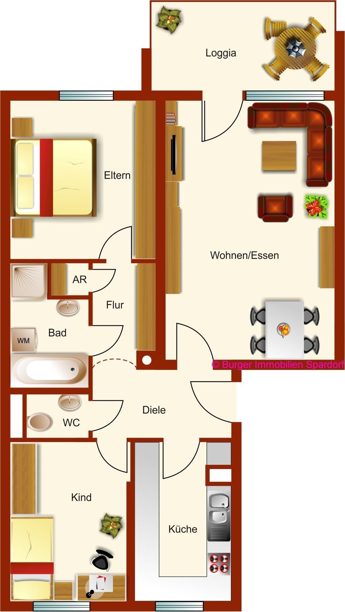 Wohnung zum Kauf 335.000 € 3 Zimmer 77,3 m²<br/>Wohnfläche 2.<br/>Geschoss ab sofort<br/>Verfügbarkeit Tennenlohe Erlangen 91058