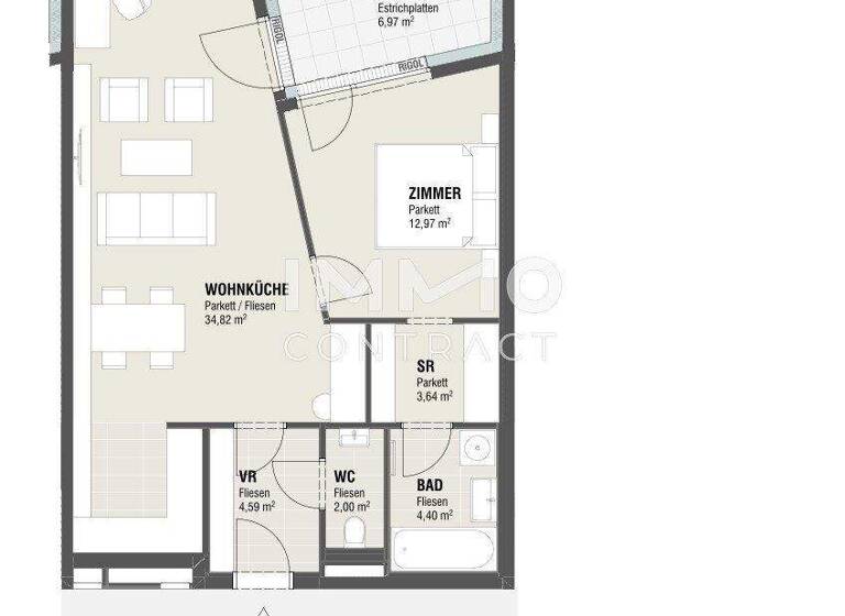 Wohnung zum Kauf - Erstbezug 279.000 € 2 Zimmer 62,3 m² Ulrichskirchen 2122