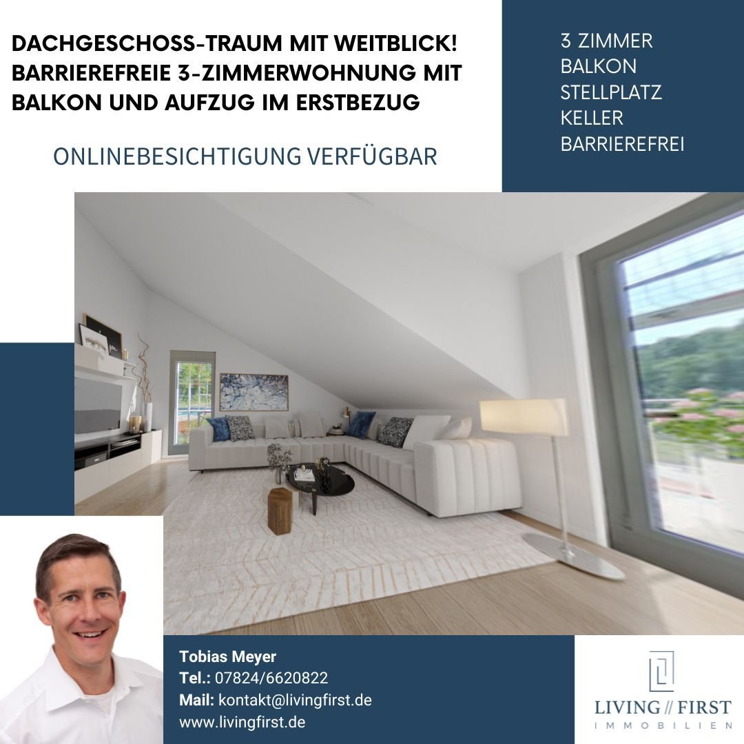 Wohnung zum Kauf provisionsfrei 398.200 € 3 Zimmer 80,9 m²<br/>Wohnfläche 2.<br/>Geschoss 01.01.2025<br/>Verfügbarkeit Ödsbach Oberkirch 77703