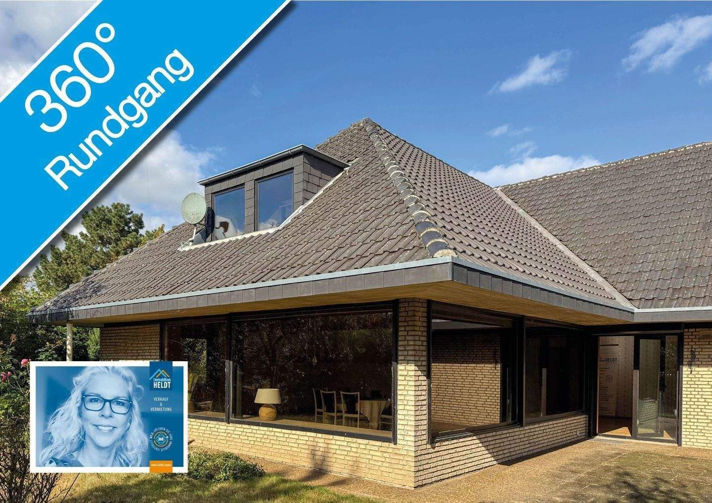 Immobilie in Ascheberg - FREI // dekadenter Winkelbungalow // großzügig // Dach ausgebaut mit Gauben // Eckgrundstück - Bild 0