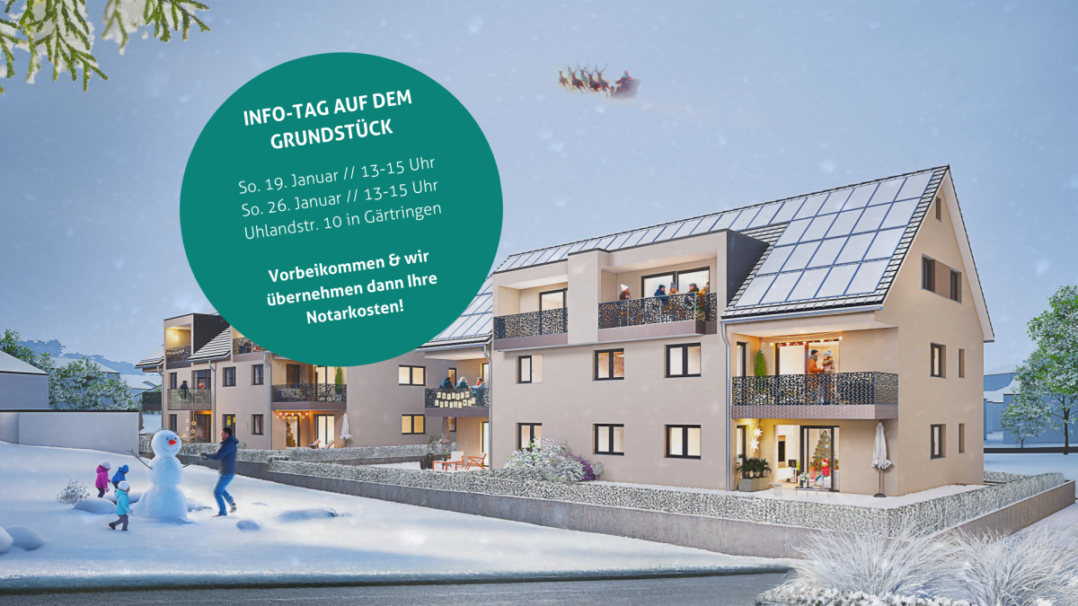 Terrassenwohnung zum Kauf provisionsfrei 569.000 € 3 Zimmer 79,6 m²<br/>Wohnfläche EG<br/>Geschoss Uhlandstraße 10 Gärtringen Gärtringen 71116