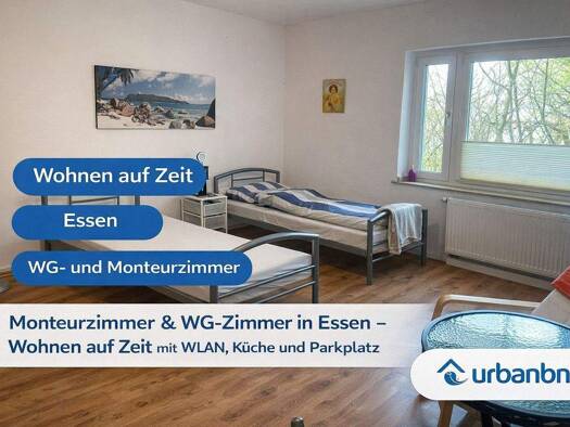 Studio zur Miete auf Zeit 590 € 1 Zimmer 25 m² frei ab sofort Barbarakirchgang 0 Ostviertel Essen 45139