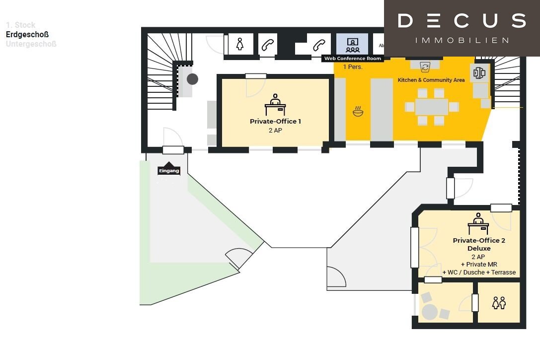 Coworking Space zur Miete ab 13 m²<br/>Teilbarkeit Wien 1100