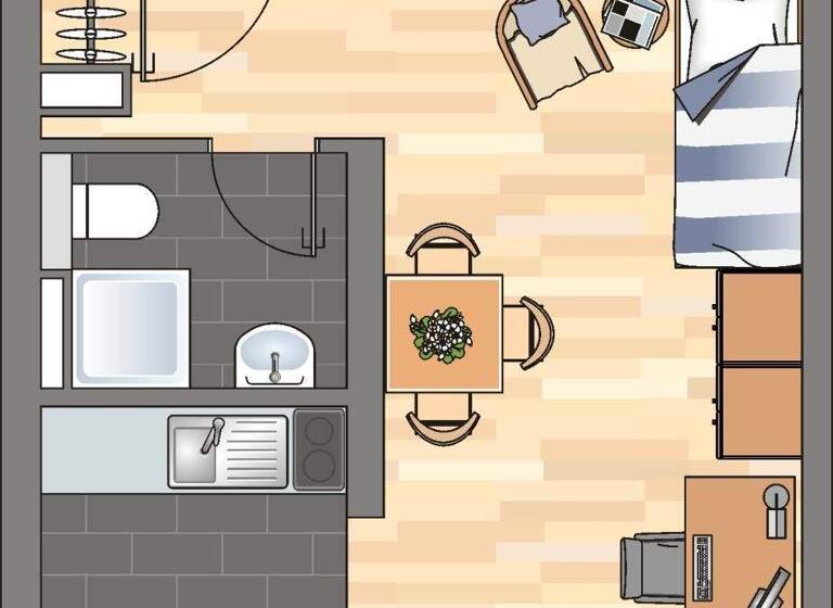 Studio zur Miete 229 € 1 Zimmer 22,2 m² EG frei ab 26.03.2026 Ostbahnstraße 3A Landau Landau in der Pfalz 76829