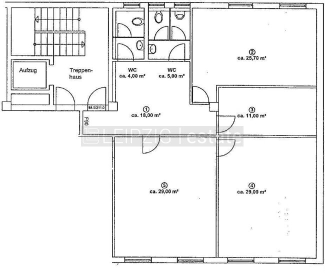 Bürofläche zur Miete 8 € 3 Zimmer 121,7 m²<br/>Bürofläche Taucha Taucha 04425