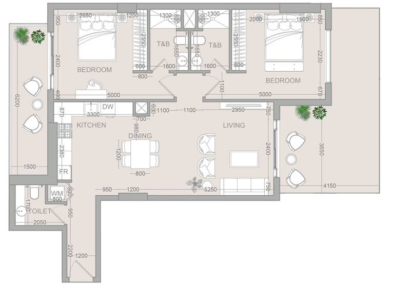 Wohnung zum Kauf provisionsfrei 447.773 € 3 Zimmer 128,5 m² Dubai 00000