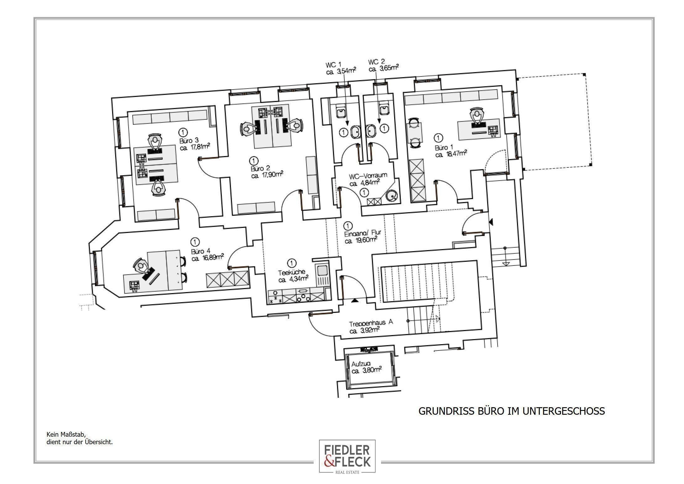 Bürofläche zur Miete provisionsfrei 664 € 4 Zimmer 107 m²<br/>Bürofläche Reichsstraße 39 Kaßberg 911 Chemnitz 09112