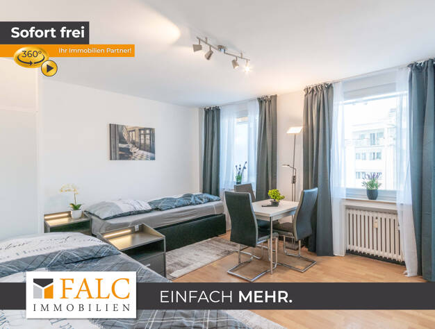Wohnung zur Miete Wohnen auf Zeit 1.200 € 1 Zimmer 24,1 m² frei ab sofort Schützenbahn 15 Stadtkern Essen 45127