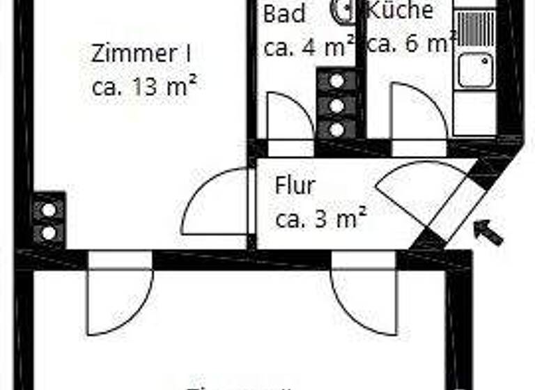 Wohnung zum Kauf 339.000 € 2 Zimmer 47,5 m² EG Bornheim Frankfurt am Main 60389