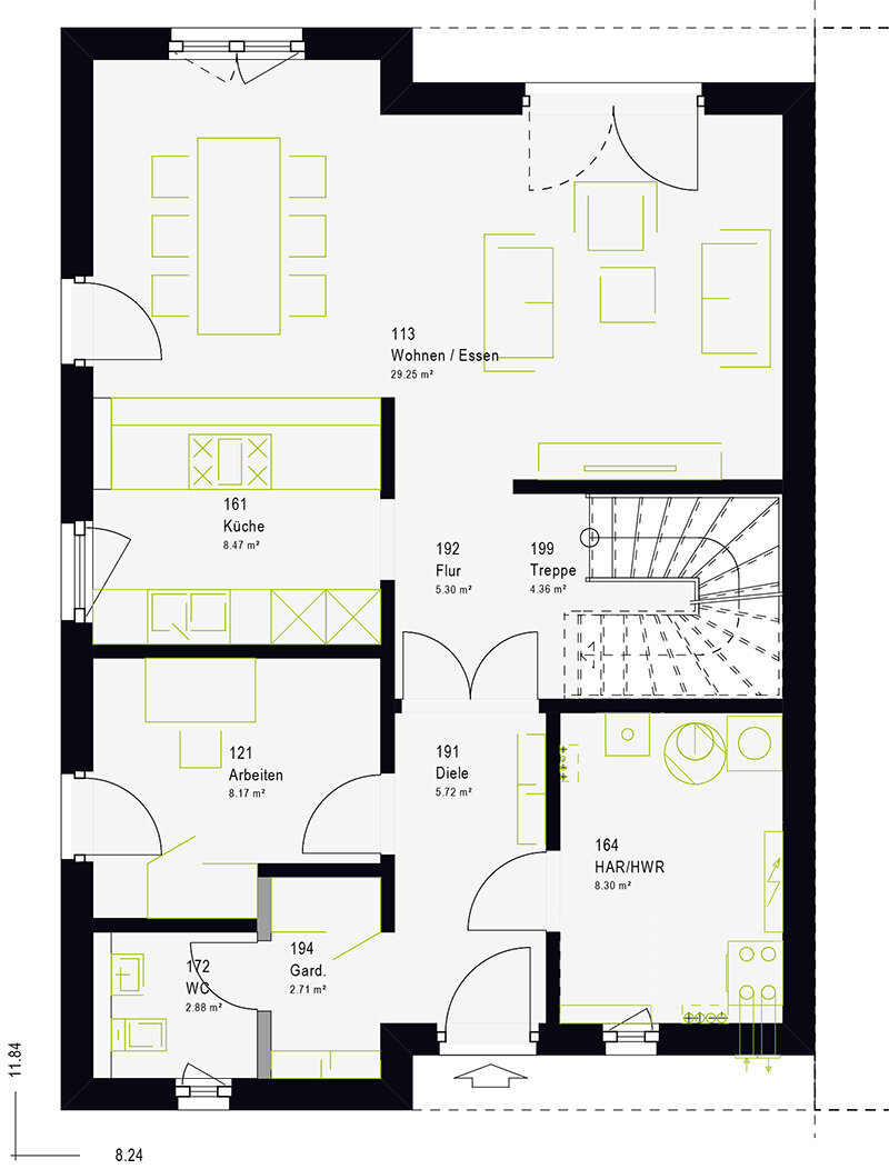 Doppelhaushälfte zum Kauf provisionsfrei 473.922 € 6 Zimmer 143 m²<br/>Wohnfläche 370 m²<br/>Grundstück Versbach Würzburg 97078