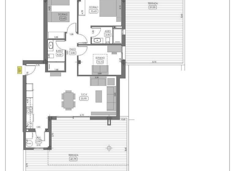 Terrassenwohnung zum Kauf 349.000 € 3 Zimmer 96 m² Algorfa 03169